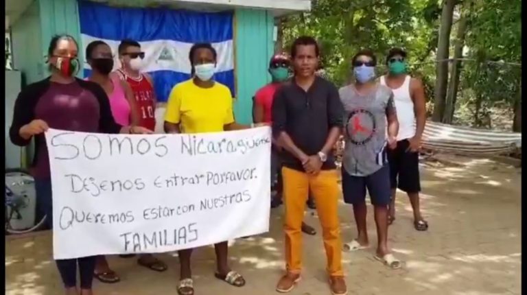 nicas varados piden les permitan retornar