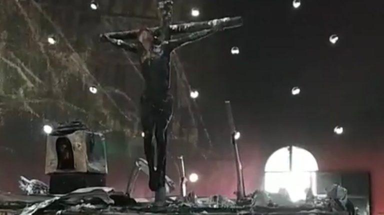 Sangre de Cristo incendiada