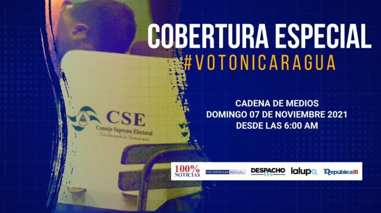 cadena de medios sobre votaciones en Nicaragua
