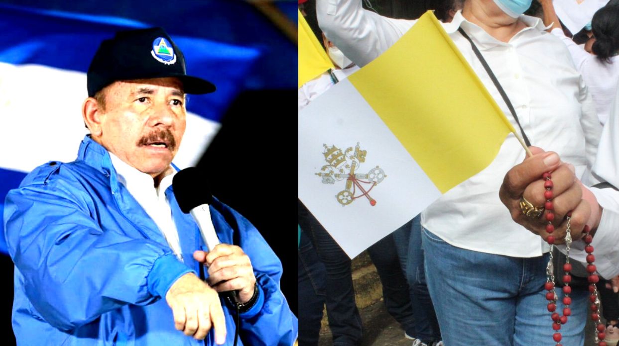 Ortega contra iglesia católica