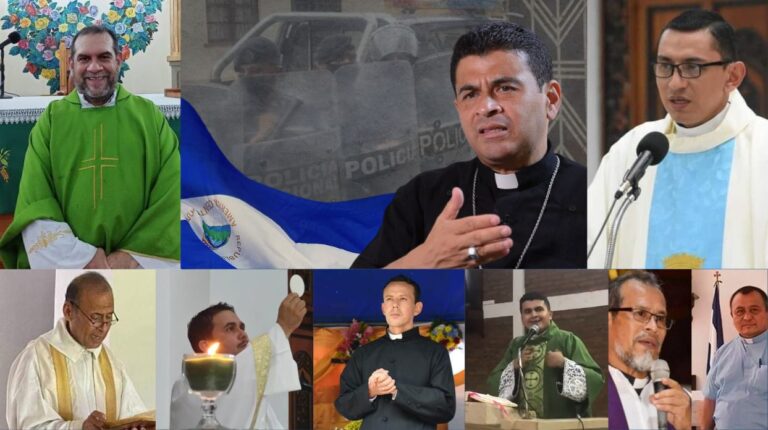 sacerdotes encarcelados en Nicaragua