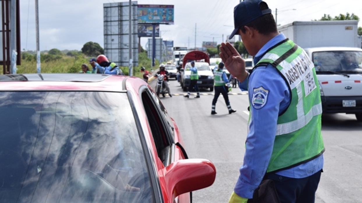duras multas policía de tránsito en Nicaragua