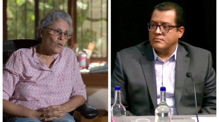 Félix Maradiaga y Dora María Téllez