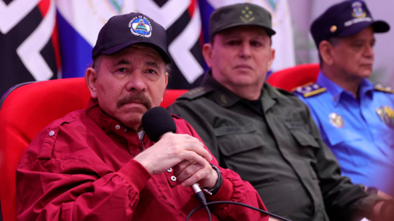 Daniel Ortega durante aniversario de natalicio de Sandino.